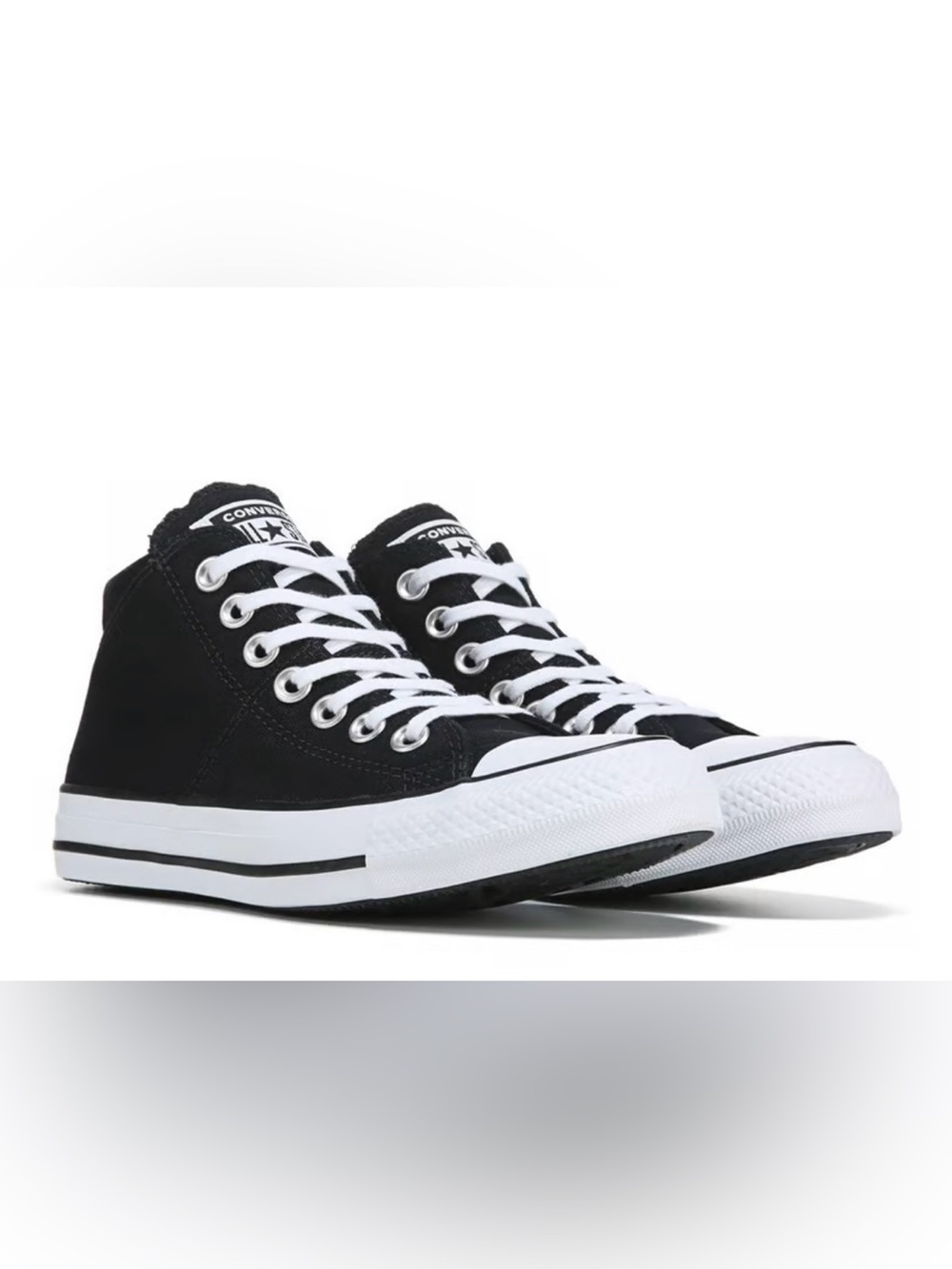 NWOB Converse Black & White High-Top Sneakers Size 7.5